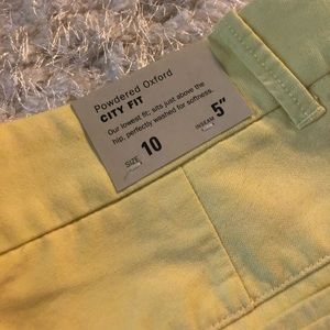 NWT J.Crew Powdered Oxford City Fit shorts